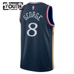 Maillot NBA Philadelphia 76ers Paul George Nike 2025-26 City Edition Navy Swingman - Enfant